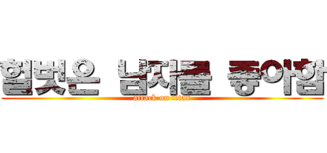 헐벗은 남자를 좋아함 (attack on titan)