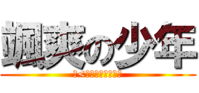 颯爽の少年 (（<ゝω・）綺羅星☆)