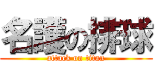 名護の排球 (attack on titan)