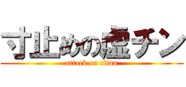寸止めの虚チン (attack on titan)