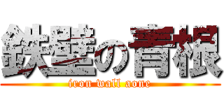 鉄壁の青根 (iron wall aone)