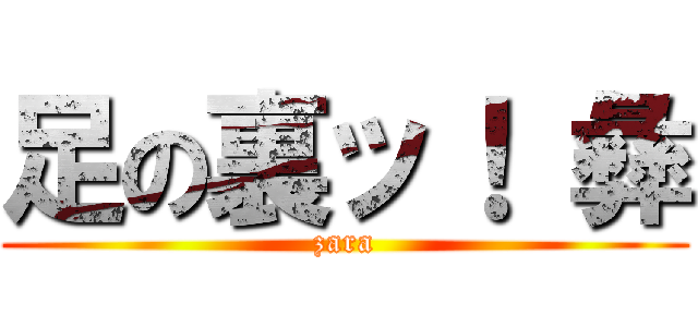 足の裏ッ！ 彝 (zara)