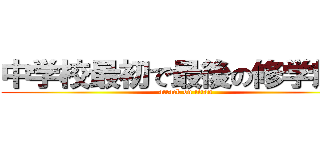 中学校最初で最後の修学旅行 (attack on titan)