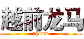 越前龙马 (ryoma)