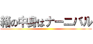 箱の中身はナーニバル ()