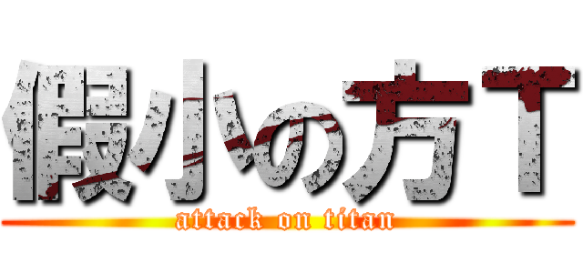 假小の方Ｔ (attack on titan)