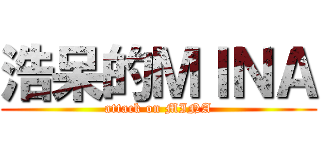 浩呆的ＭＩＮＡ (attack on MINA)