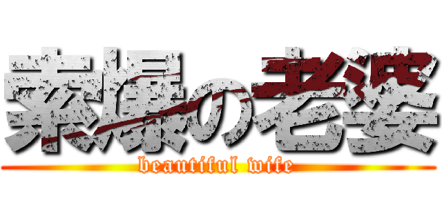 索爆の老婆 (beautiful wife)