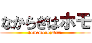 なからぎはホモ (homomonogatari)