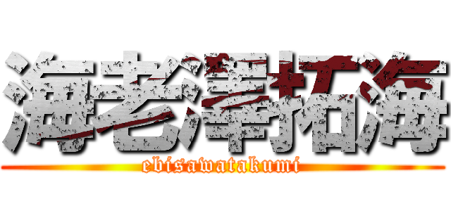 海老澤拓海 (ebisawatakumi)