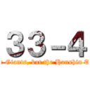 ３３－４ (Not the Giants, but the Hanshin Tigers.)