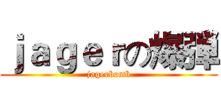ｊａｇｅｒの爆弾 (jagerbomb)
