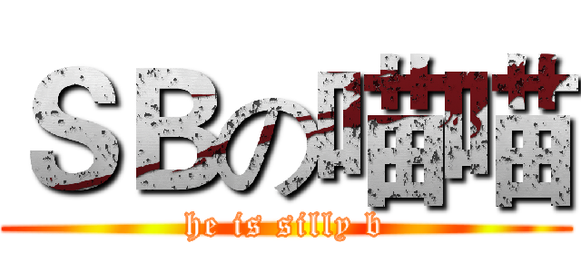 ＳＢの喵喵 (he is silly b)