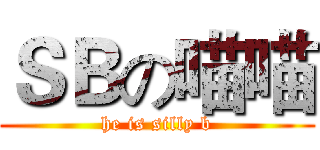 ＳＢの喵喵 (he is silly b)