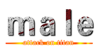 ｍａｌｅ (attack on titan)