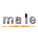 ｍａｌｅ (attack on titan)