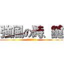 強風の時、鍵 (裏から入れます)