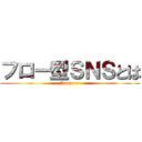 フロー型ＳＮＳとは (Nanisore)