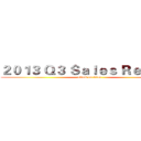 ２０１３ Ｑ３ Ｓａｌｅｓ Ｒｅｐｏｒｔ (attack on titan)