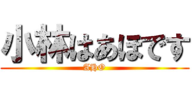 小林はあほです (AHO)