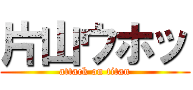 片山ウホッ (attack on titan)