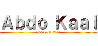 Ａｂｄｏ Ｋａａｌ (attack on titan)
