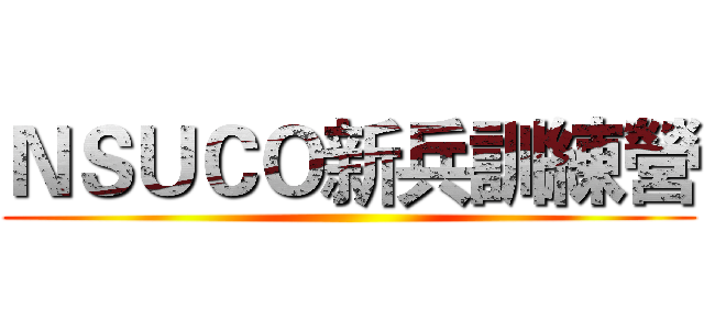 ＮＳＵＣＯ新兵訓練營 ()
