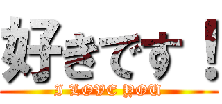 好きです！ (I LOVE YOU)