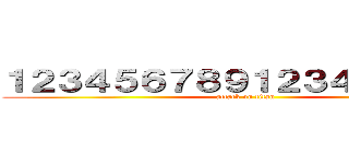 １２３４５６７８９１２３４５６７８９ (attack on titan)