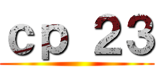 ｃｐ ２３ ()