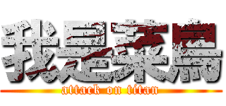 我是菜鳥 (attack on titan)