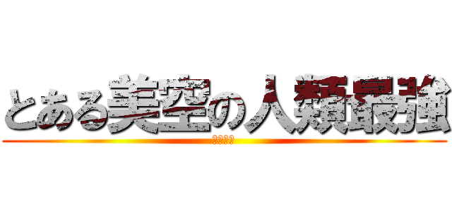 とある美空の人類最強 (リヴァイ)