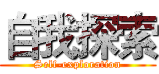 自我探索 (Self-exploration)