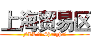 上海贸易区 (FTA in Shanghai)