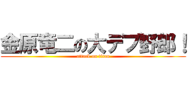 金原竜二の大デブ野郎！ (attack on titan)