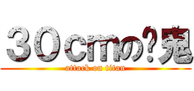 ３０ｃｍの髒鬼 (attack on titan)
