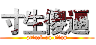 寸生傻逼  (attack on titan)