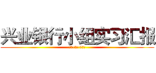 兴业银行小组实习汇报 (李曼-田磊-杨晓康)