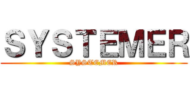 ＳＹＳＴＥＭＥＲ (SYSTEMER)