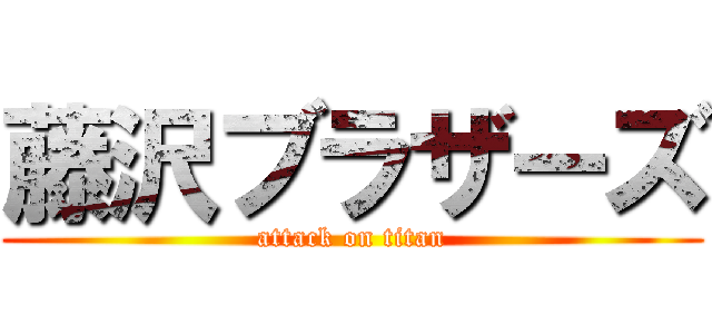 藤沢ブラザーズ (attack on titan)