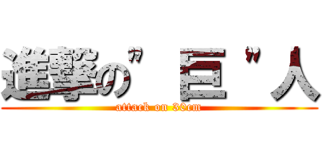 進撃の\" 巨 \"人 (attack on 30cm)