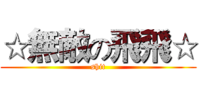 ☆無敵の飛飛☆ (shit)