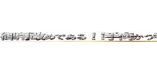 御用改めである！！手向かう者は、容赦なく切り捨てる！！ (attack on titan)