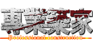 專業築家 (Professional construction)