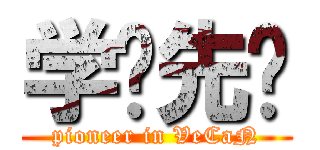 学术先锋 (pioneer in VeCaN)