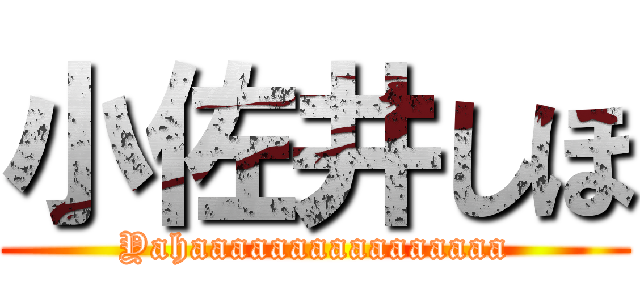 小佐井しほ (Yahaaaaaaaaaaaaaaaa)