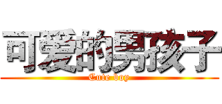 可爱的男孩子 (Cute boy)