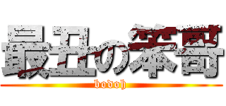 最丑の笨哥 (bodoh)