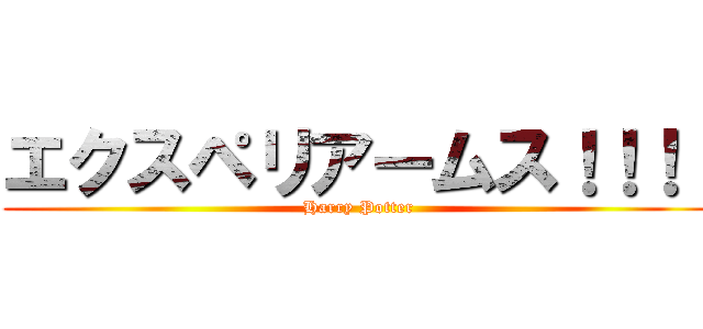 エクスペリアームス！！！！ (Harry Potter)