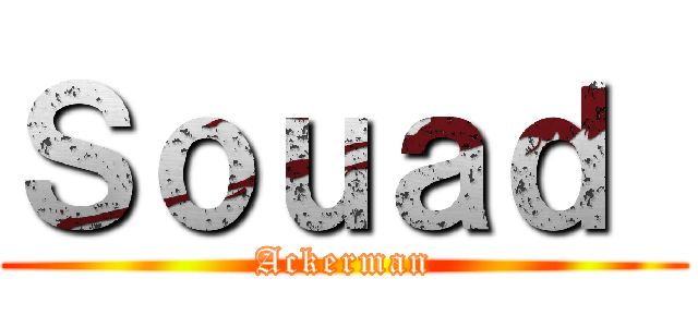 Ｓｏｕａｄ  (Ackerman)